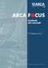 Outlook dei mercati. IV Trimestre 2015 ARCA FOCUS. Il presente documento ha semplice scopo informativo.