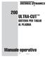 200 ULTRA-CUT. Manuale operativo SISTEMA PER TAGLIO AL PLASMA. Rev. A Data: 04.11.08 Manuale N. 0-5056