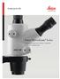 Linea StereoZoom Leica. Il programma completo per l industria, il laboratorio e la formazione professionale