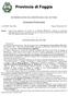 Provincia di Foggia DETERMINAZIONE DEL RESPONSABILE DEL SETTORE. Formazione Professionale. n. 22/10/MC Reg. Deter. Foggia, 09 gennaio 2013
