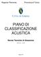 PIANO DI CLASSIFICAZIONE ACUSTICA