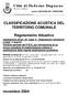 Città di Paderno Dugnano Provincia di Milano CLASSIFICAZIONE ACUSTICA DEL TERRITORIO COMUNALE. Regolamento Attuativo