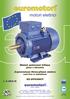 euromotori Motori asincroni trifase ghisa o alluminio Asyncronous three-phase motors cast iron or aluminium IE2 EFFICENCY motori elettrici