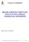 REGOLAMENTO COMUNALE SULLA TUTELA DEGLI ANIMALI DA AFFEZIONE
