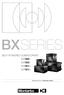 BX SERIES SELF-POWERED SUBWOOFERS BX182A BX152A BX181A BX151A. Manuale istruzioni Instruction manual