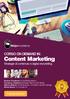 CORSO ON DEMAND IN: Content Marketing