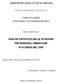 UNIVERSITA DEGLI STUDI DI PADOVA ANALISI STATISTICA DELLE VOTAZIONI PRESIDENZIALI AMERICANE IN FLORIDA NEL 2000