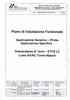 Piano di Valutazione Funzionale Applicazione Generica Prima Applicazione Specifica del SST/SDT ERTMS/ETCS L2
