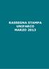 RASSEGNA STAMPA UNIFARCO MARZO 2013