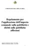 Regolamento per l'applicazione dell'imposta comunale sulla pubblicità e diritti sulle pubbliche affissioni
