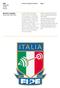 MANUALE DI IMMAGINE COORDINATA Tav. 1 FIPE FEDERAZIONE ITALIANA PESISTICA. Marchio e Logotipo Versione colore su fondo chiaro