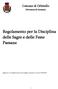 Regolamento per la Disciplina delle Sagre e delle Feste Paesane