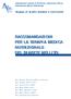 RACCOMANDAZIONI PER LA TERAPIA MEDICA NUTRIZIONALE DEL DIABETE MELLITO