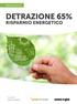 DETRAZIONE 65% RISPARMIO ENERGETICO