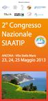 2 Congresso Nazionale SIAATIP