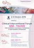 Clinical Interventional Forum GISE - TOLOVE