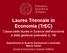Laurea Triennale in Economia (TrEC)