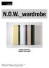 N.O.W._wardrobe SCHEDA PRODOTTO PRODUCT FACT SHEET