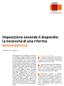 Imposizione secondo il dispendio: la necessità di una riforma dossierpolitica