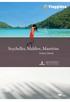 Seychelles, Maldive, Mauritius. Fashion Islands