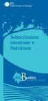 Subocclusione intestinale e Nutrizione