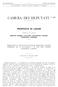 CAMERA DEI DEPUTATI PROPOSTA DI LEGGE BINETTI, BOBBA, CALGARO, COLANINNO, GRASSI, FARINONE, SARUBBI