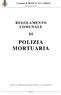 Comune di RONCO ALL ADIGE. Provincia di Verona REGOLAMENTO COMUNALE POLIZIA MORTUARIA. Pagina 1 di 43