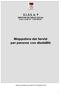 U.L.S.S. N. 9 DIREZIONE DEI SERVIZI SOCIALI Borgo Cavalli, 42-31100 TREVISO. Mappatura dei Servizi per persone con disabilità