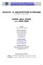 FACOLTA di ARCHITETTURA di PESCARA. GUIDA AGLI STUDI a.a. 2005-2006