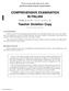 COMPREHENSIVE EXAMINATION IN ITALIAN. Teacher Dictation Copy