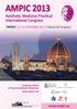 AMPIC 2013. Aesthetic Medicine Practical International Congress. www.ampic.eu. FIRENZE 15-16 NOVEMBRE 2013 Palazzo dei Congressi