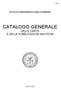 CATALOGO GENERALE DELLE CARTE E DELLE PUBBLICAZIONI NAUTICHE