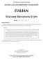 The University of the State of New York SECOND LANGUAGE PROFICIENCY EXAMINATION ITALIAN