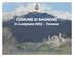 COMUNE DI BAGNONE in Lunigiana (MS) - Toscana. Progetto MED ZeroCO2