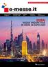 e-messe.it DUBAI NUOVE PROSPETTIVE IN VISTA DI EXPO 2020 IL MAGAZINE ONLINE DI MESSE FRANKFURT ITALIA TECHNOLOGY & PRODUCTION CONSUMER GOODS