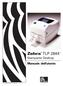 Zebra. TLP 2844 Stampante Desktop Manuale dell'utente. Part #980487-051 Rev. A