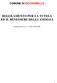 REGOLAMENTO PER LA TUTELA ED IL BENESSERE DEGLI ANIMALI