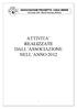 ASSOCIAZIONE PROGETTO CASA VERDE Via Scido 104-00118 Morena, ROMA ATTIVITA REALIZZATE DALL ASSOCIAZIONE NELL ANNO 2012