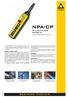 NPA-CP. Pulsantiera pensile per comando diretto. Sollevamento edile. Sollevamento industriale. Tecnologie per lo spettacolo. Automazione industriale