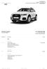 Audi Configurator. Motore. Esterni. Interni. Prodotto nr. Descrizione Prezzo 32.700,00 EUR