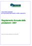 cassa mutua nazionale per il personale delle banche credito cooperativo Regolamento Annuale delle prestazioni - 2007