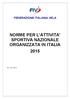 FEDERAZIONE ITALIANA VELA NORME PER L ATTIVITA SPORTIVA NAZIONALE ORGANIZZATA IN ITALIA 2015