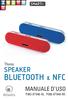 Thono SPEAKER BLUETOOTH & NFC MANUALE D USO P003-BT040-BL P003-BT040-RD