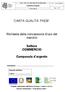 SGA - SGQ ISO 14001:2004 EN ISO 9001:2000. Commercio Argento P_749_M09_B CARTA QUALITA PNDB. Richiedente:.