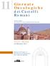 Giornate Oncologiche dei Castelli Romani. A.di.m.o. Onlus Associazione per la Tutela dei Diritti dei Malati Oncologici