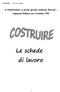 COSTRUIRE Le schede di lavoro