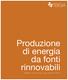 TERSIA. Produzione di energia da fonti rinnovabili Idroelettrico, eolico, biomasse, solare fotovoltaico e termico