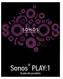 Sonos PLAY:1. Guida del prodotto