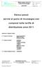 Elenco prezzi. servizi al punto di riconsegna non. compresi nella tariffa di. distribuzione anno 2011