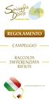 REGOLAMENTO CAMPEGGIO RACCOLTA DIFFERENZIATA RIFIUTI. campingspiaggiadoro.com